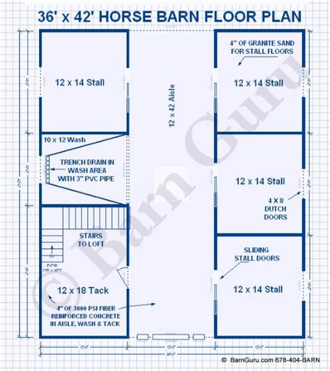 4 Stall Barn Floor Plans Floorplansclick