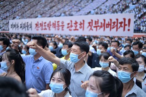 Thousands Of North Koreans March Against Imperialist Us On Korean War Anniversary The