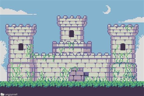 Pixel Art Castle Pixel Art Desenhos Castelos Medievais
