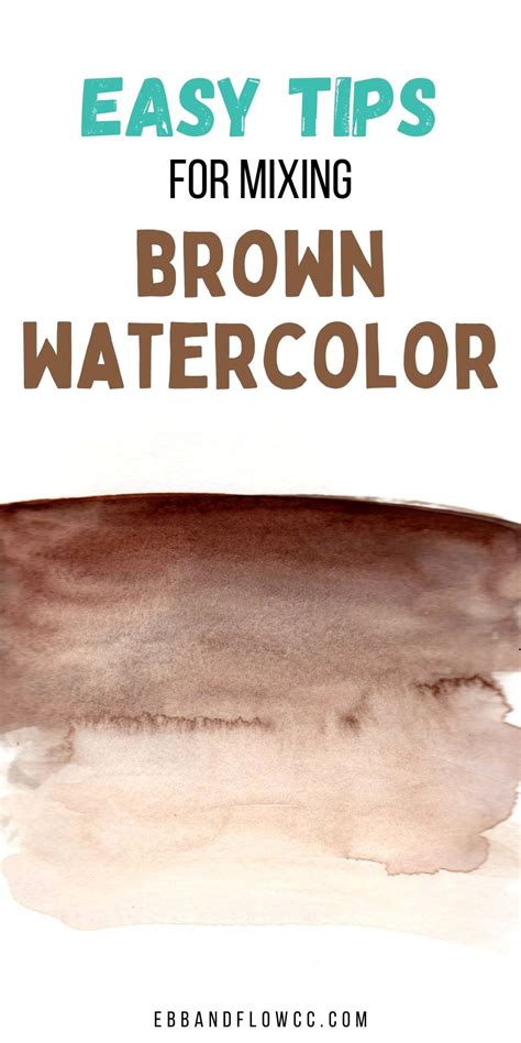 Learn How To Make Brown Watercolor Get Easy Tips For Mixing Colors To