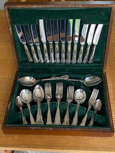 Regency Sheffield England Stainless Steel Kings Cutlery Set Complete 44