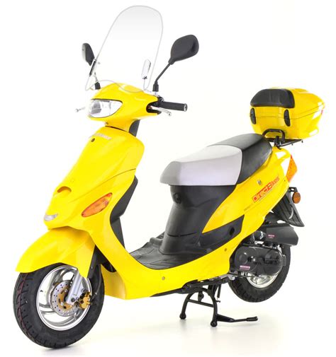 How fast do scooters go? 50cc Scooter - Direct Bikes 50cc Sports Scooters Yellow