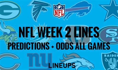 All of the week 4 nfl lines are listed below, and sportsline's advanced computer model has all the nfl betting advice and predictions you need to make the best week 4 nfl now, it has examined the latest week 4 nfl odds and nfl betting lines, simulated every snap, and its predictions are in. NFL Week 2 Lines & Predictions: Free NFL Betting Picks