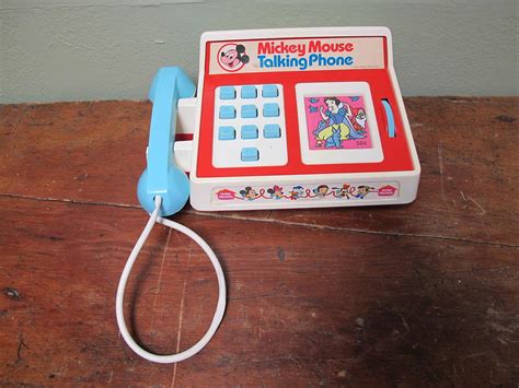 Vintage Hasbro Preschool Mickey Mouse Talking Phone Walt Disney Toy
