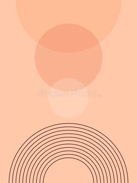 Abstract Contemporary Aesthetic Poster Design With Geometric Shapes