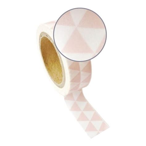 masking tape avec triangles rose and blancs masking tape creavea