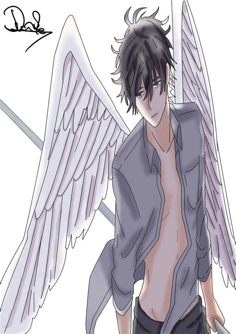 Anime Boy Angel By Monkeyddante On Deviantart
