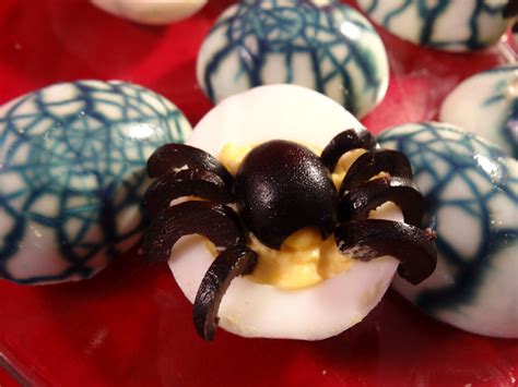 Spider Devilled Eggs And Spiderweb Eggs With Yoyomax12 Halloween