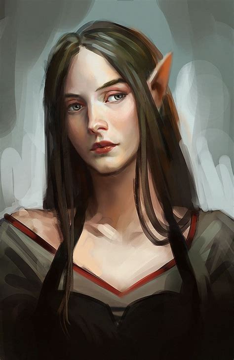 Elven Girl 2 By Aloija Elf Art Character Portraits Female Elf