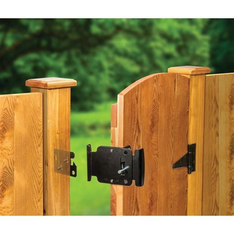 Fenix Two Way Fence Gate Latch 04034 The Home Depot Wooden Fence