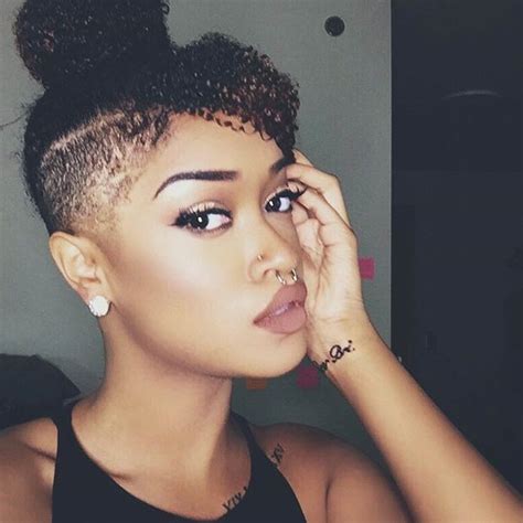 The fact that they have gorgeous, naturally curly hair makes styling a shaved haircut even more fun, especially considering they have options like faux locs, twisted braids, and mohawks. Exceptional Shaved Hairstyles for Women | Hairstyles 2017 ...