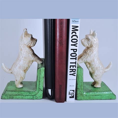 Scotty Dog Scottish Terrier Bookends Vintage Style Heavy Cast Iron