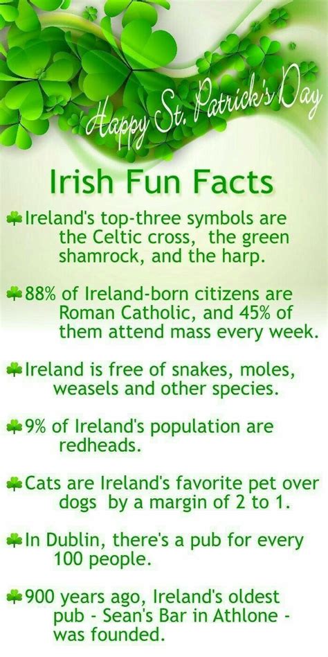 Pin By Patti Floyd On Saint Patricks Dayirish Ireland Facts Irish