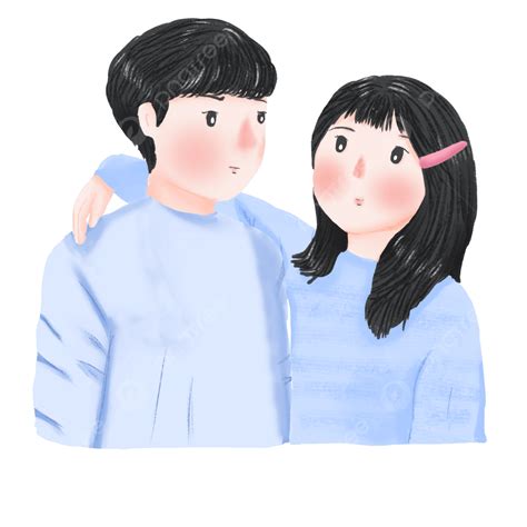Cute Couple Png Transparent Cute Couple With Matching Sweetshirt Cute
