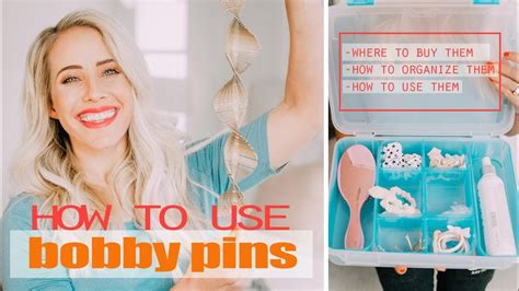 how to use bobby pins the right way youtube