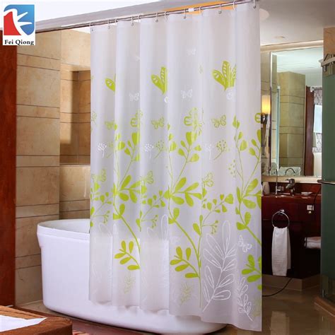 Feiqiong Brand Eco Friendly Peva Shower Curtain Bathroom Curtains For