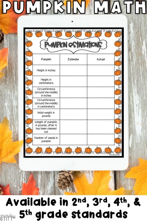 Pumpkin Math Is A Great Autumn Place Value Project These 2nd 3rd 4th