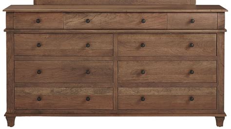 Daniels Amish Highland 35 5659 Customizable Solid Wood 9 Drawer Double Dresser Westrich