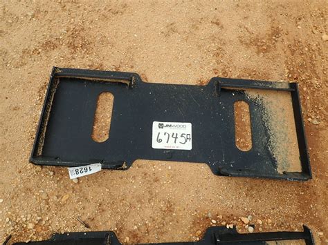 Solid Back Quick Attach Plate Fits Skid Steer Loader B 5 Jm Wood