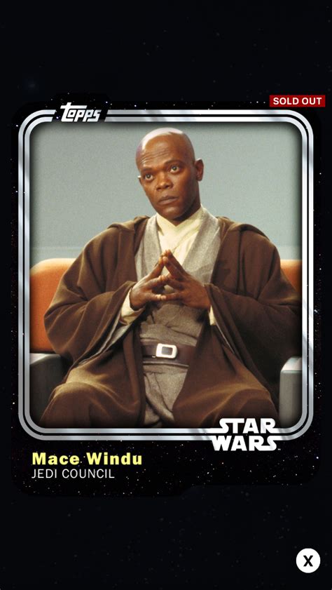 Mace Windu Jedi Council Base Series 1 Star Wars Card Trader Wiki