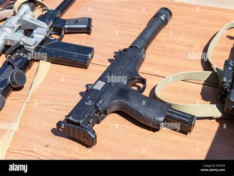 Submachine Gun Aek 919k Kashtan Personal Defense Weapon Stock Photo