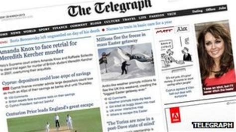 Telegraph Extends Paywall To Uk Readers Bbc News