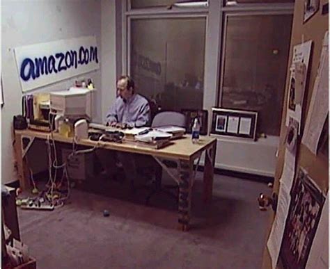 Photo Of Jeff Bezos In His Office During The Early Days Of Amazon 1999