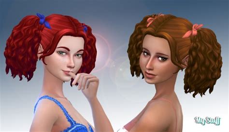 Sims Hairs Mystufforigin Anya Hair Retextured Girls Version Vrogue
