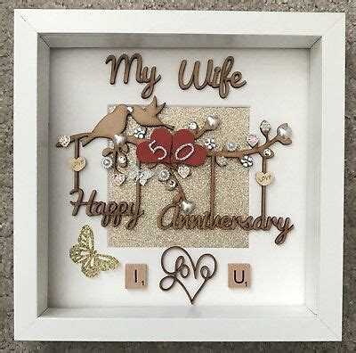 The 50th wedding anniversary is so called because an ancient tradition called for a husband to give his beloved wife a golden necklace, garland or wreath on their 50th wedding anniversary. Handmade Personalised Golden 50th Wedding Anniversary ...