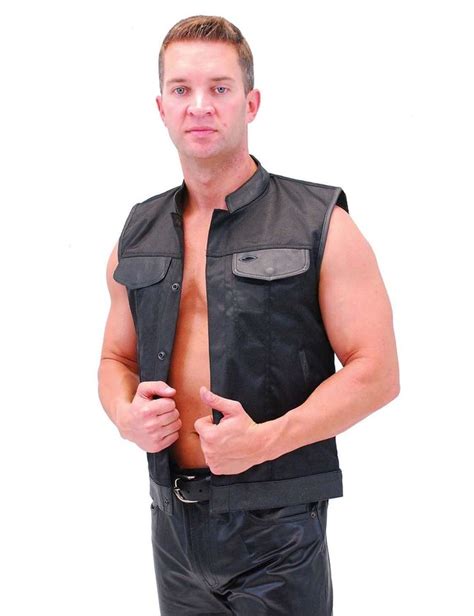 Get the best deals on nylon motorcycle trousers. Men's Leather & Nylon Anarchy Biker Club Vest w/CCW ...
