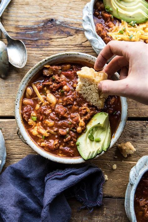 Healthy Slow Cooker Turkey And White Bean Chili Half Baked Harvest