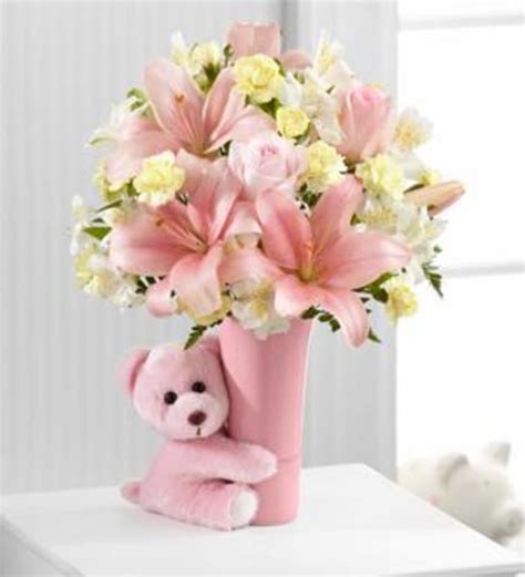 The Ftd Baby Girl Big Hug Bouquet Flower Delivery Raeford Nc