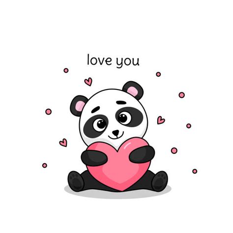 I Love You Panda Illustrations Royalty Free Vector Graphics And Clip Art