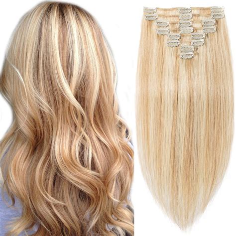 S Noilite Thick Human Hair Clip In Real Remy Human Hair Extensions 8