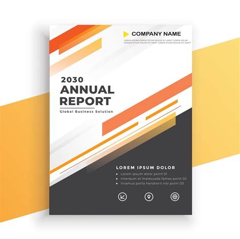 Annual Report Cover Template 2513913 Vector Art At Vecteezy
