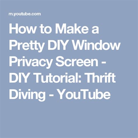 How To Make A Pretty Diy Window Privacy Screen Diy Tutorial Thrift