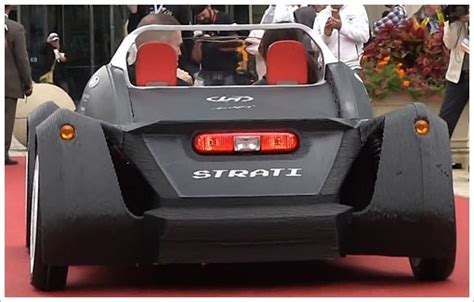 Strati Worlds First 3d Printed Car Gets Its First Drive Out The