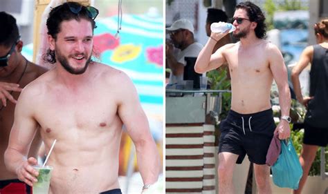 Game Of Thrones Star Kit Harington Sets Pulses Racing With Toned Torso