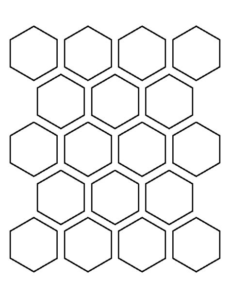 8 Inch Hexagon Template Printable