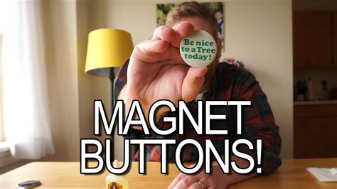 Diy Button Magnets Tutorial Youtube