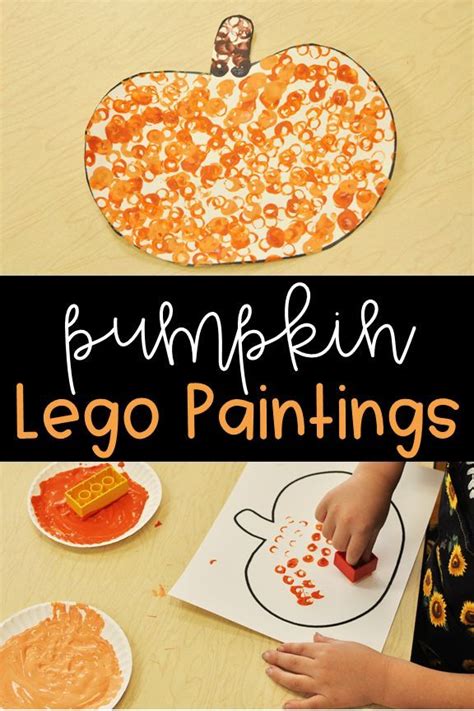 Fall Art Activity Lego Painted Pumpkins My Preschool Students Loved