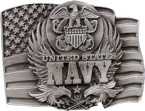 Navy Novelty Belt Buckle Clothing
