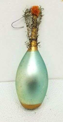 Antique Victorian Blown Glass Wire Wrapped Christmas Ornament Paint