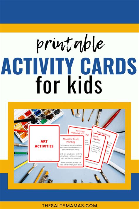 Easy Activity Cards For Kids The Salty Mamas