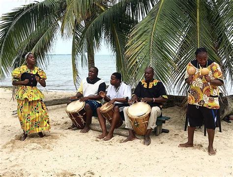 The Garifuna Known For Their Vibrant Colored Clothing And Hypnotic