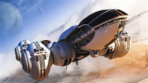 Online Crop Gray Spacecraft Digital Wallpaper Science Fiction