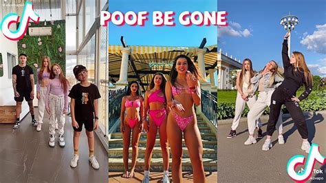 new poof be gone tiktok dance challenge compilation youtube