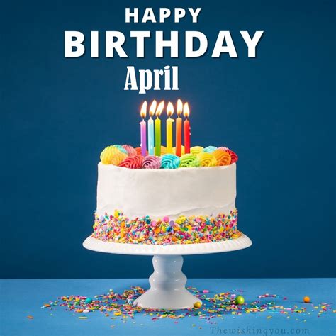 HD Happy Birthday April Cake Images And Shayari