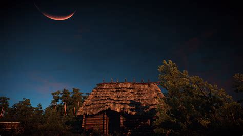 Wallpaper Sunlight Video Games Sunset Night Reflection Sky Moon