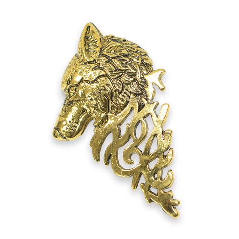 Gold Wolf Elegant Lapel Pin Legacy Lapels
